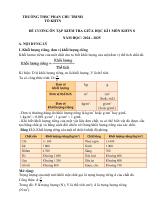 Đề cương ôn tập Giữa kì 1 KHTN 8 năm 2024–2025 trường THCS Phan Chu Trinh (Lâm Đồng)